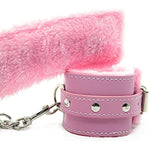 Handcuffs Handcuffs Sex Bed Handcuffs Erotic Bed Bondage Cuffs Handcuffs With Pink Plush Handcuffs Tie Sex Toys For Couples Comfortable Leather Cuffs