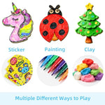 18 Pcs Wooden Craft Kits for Kids Ages 4-12 with Decorative & Magnetic Stickers