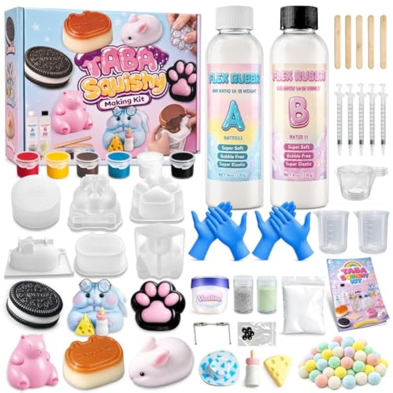 DIY Taba Squishy Making Kit for Girls 8-12, All-in-one Kit with Easy-to-Follow Instructions