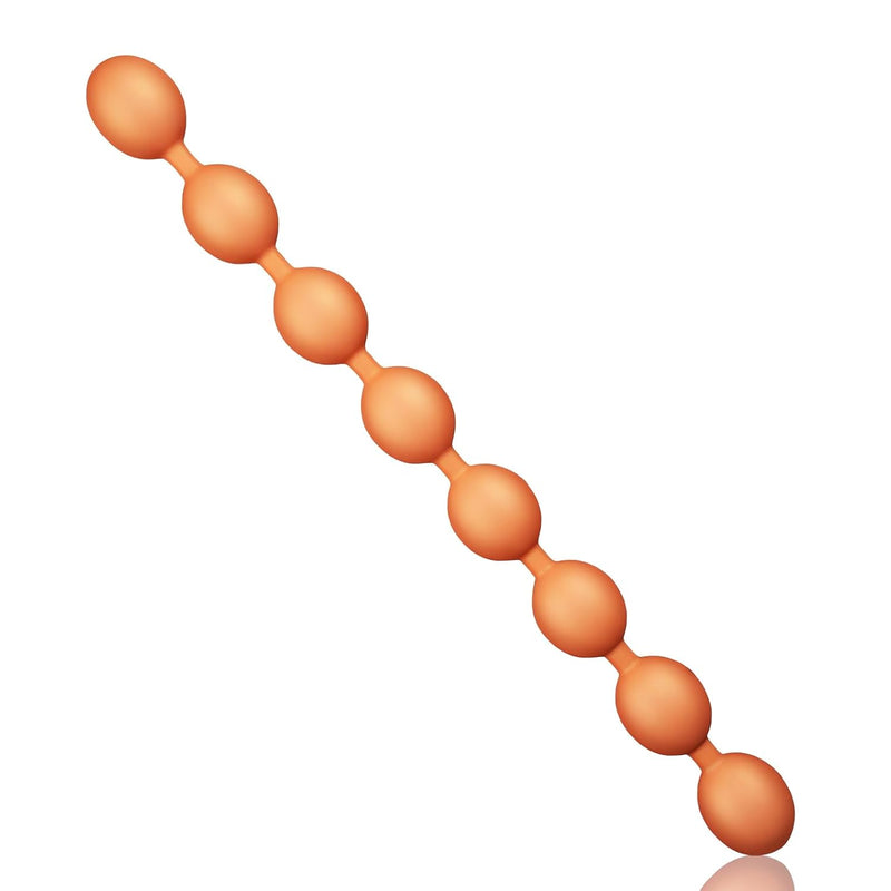 Double-Ended Butt Plug Liquid Silicone Extra Long Anal Chain With 8 Beads Anal Stretching Sm Sex Toys For Lesbianism Couples (M)