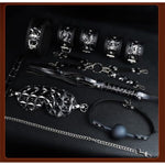 Sex Bondage Restraints Bdsm Kit, 8Pcs Sexual Pleasure Tools For Women With Adjustable Handcuffs Collar Ankle Cuff Blindfold Ball Gag Sex Whip, Sex Things For Couples Kinky, Sex Toys