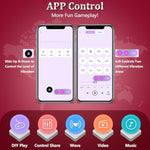 Penis Sleeve Sex Toys For Men - App Vibrating Cock Ring Sleeve With Rose Clitoral Stimulator & 10 Vibrations, Penis Ring Vibrator For Erection Sex, Male Couple Sex Toys With G Spot Clitoris Vibrator