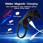 Vibrating Cock Ring Sex Toys For Men, 10 Vibrations Couples Sex Toy For Penis Extender, Vibrating Ring For Penis Testicles & G Spot Stimulation, Elastic Adult Toy For Man Erection Couples Pleasure