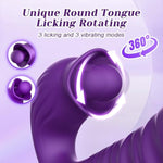Thrusting Vibrator For Women - 4 In 1 G Spot Vibrator Clitoral Stimulator, Adult Sex Toys With 10 Thrusting 3 Licking 10 Vibrating Modes, Sex Toy Dildo For Women Couples Pleasure(Ciro)