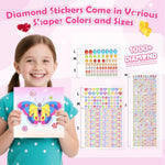 Gem Art Sticker Kit for Kids Ages 4-12, Diamond Art Sticker Crafts