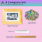 Mother of Pearl DIY Mosaic Photo Frame Craft Kit for Kids Ages 8-12