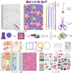 DIY Journal Kit for Girls Ages 8 and Above, Stationery Set for Teen and Tween Girls Gift