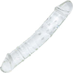 Double Sided Glass Dildo, 9" Crystal Pleasure Wand