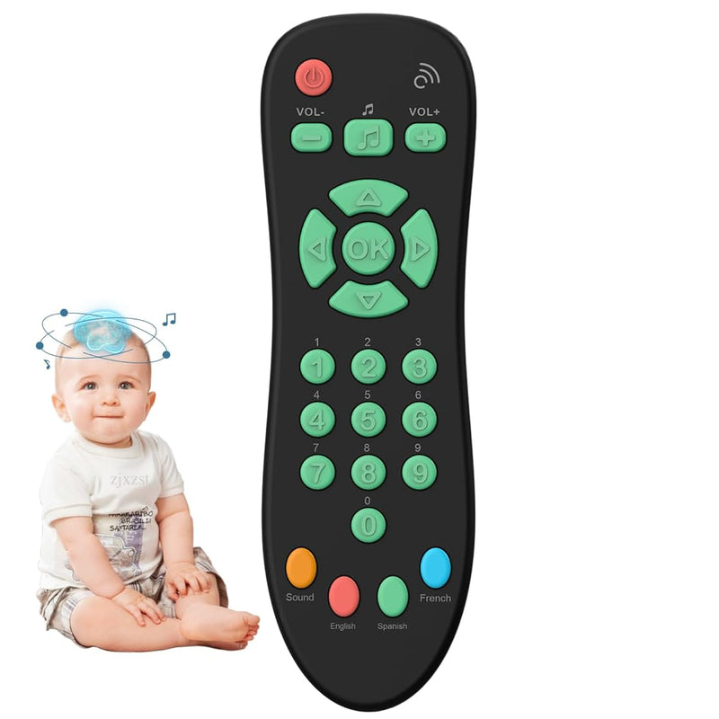 Baby Tv Remote Control Toy With Light And Sounds, Kids Musical Early Educat