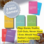 Let's Get Lit Drinking Game for Adults - Includes 8 Mini Drinking Games for Parties, Pregaming and Groups - Ages 21+, 2+ Players, 30 Minute Playtime, Made by Fitz