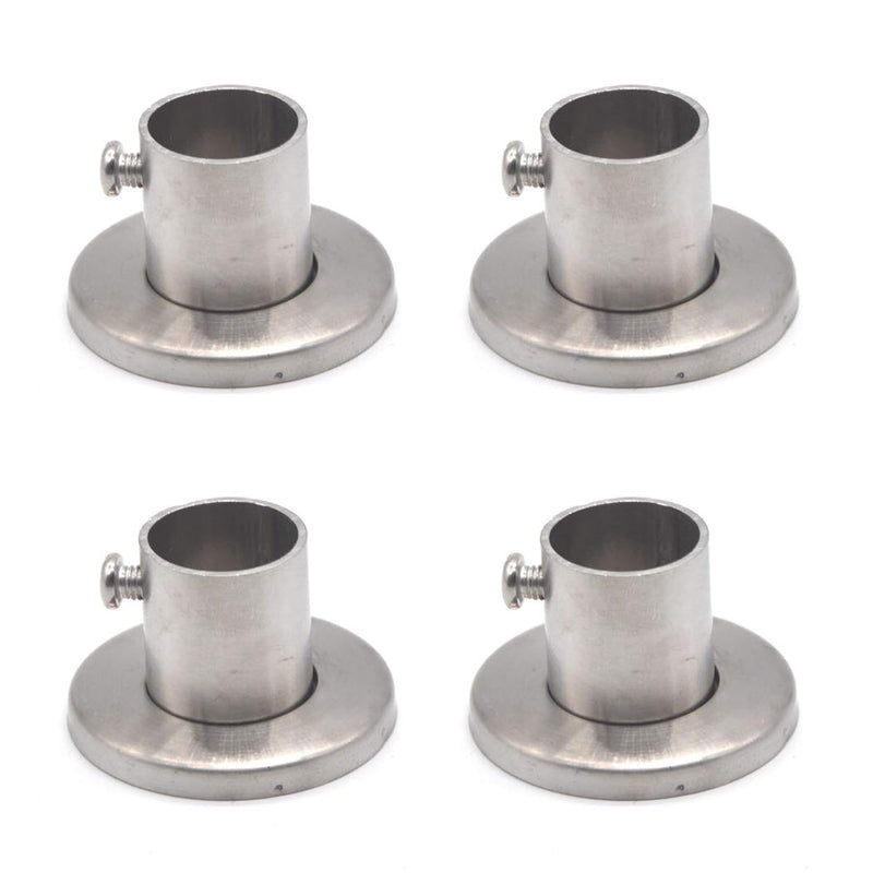 304 Stainless Steel Closet Rod Support Flange Holder For Closet Pole Sockets Sui