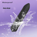 Waterproof Massager With 10 Modes Quiet Powerful Handheld Electric Bullet Tool?Small Bullet Massage Rod Travel Portable Silicone Massager For Women