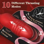 Sex Toys Rose Vibrator Dildo For Women,New Version 3Ini Adult Toys With 10 Sucking&Thrusting Modes To Stimulate Your C.G.A Spot,Anal Sex Toy Nipple Clitoral Stimulator For Female And Men (Rose Red B)