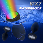 Anal Plug Vibrator With 3Pcs Butt Plug,10 Modes Vibrating Butt Plug - Led Color Light Remote Control Anal Plug, Adult Sex Toys And Games