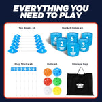 Golf Game Set, 6 Holes Backyard Golf Bucket Game For Adults Kids, Practice Golf Course With Balls And Flag, Outdoor Indoor Golf Yard Game For Beach, Camping And Lawn