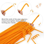 100pcs Golden Yellow Chenille Stems Pipe Cleaners 6mm x 12 Inch Fuzzy Sticks