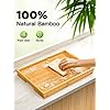 Bamboo Bed Tray Table with Foldable Legs, Breakfast Tray for Sofa, Bed, Eating, Working, Used As Laptop Desk Snack Tray