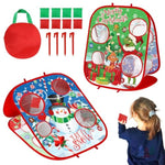 Christmas Bean Bag Toss Games For Kids, Christmas Party Games Double-Sided Collapsible Cornhole Board, Carnival Toys Gifts For Boys Girls Family Outdoor Indoor Yard Games Party Favors Supplies