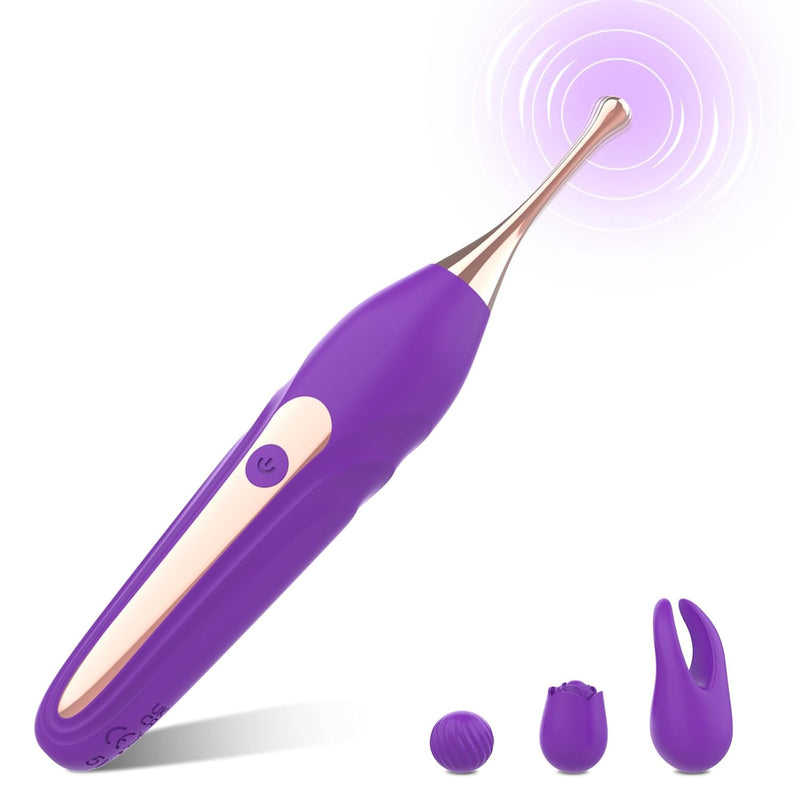 Clitoral Vibrator Adult Sex Toys For Women Couples With 10 Powerful Vibrations, Precision Targeted High Frequency Clit G-Spot Dildo Nipple Stimulator Pen Vibrator, Quiet Female Sex Toy Adult Toys