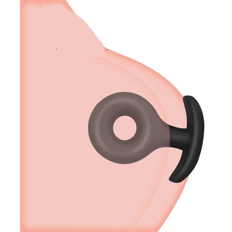 Round Hollow Anal Plug Anchor-Shaped Base Butt Plug Male And Female Wearable Anal Plug Sex Toy