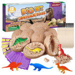 Dino Eggs Dig Kit, 12 Pack Dinosaur Eggs Excavation Science Experiments Kits For Kids 4-12, Easter Basket/Stocking Stuffers, Toys For 3+ 4 5 6 7 8 9 10 Year Old Boys Girl