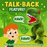 Talking 52Cm Large T-Rex Dinosaur Plush Toy, With Talk Back & Sound Features, T-Rex Cuddly 20 Inch Plush Toy Dino With Sound Effects And Talking Features