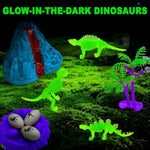 Dinosaur Sensory Bin,Dinosaur Toys For Toddler Boys And Girls,Include Glow In The Dark Dinosaur,Easy Storage Sensory Toys…