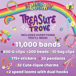 Rainbow Loom Treasure Trove DIY Rubber Band Bracelet Craft Kit 11,000pc
