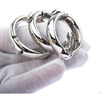 Stainless Steel Penile Stretching Exercise Adjustable Magnetic Ring Metal Small Penis Cock Ring Stronger Erection Enhancer For Men(Xl)