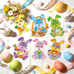 Easter Bunny Craft Kit for Kids, DIY Bunny Cards, Egg Stickers & Holiday Activity Set