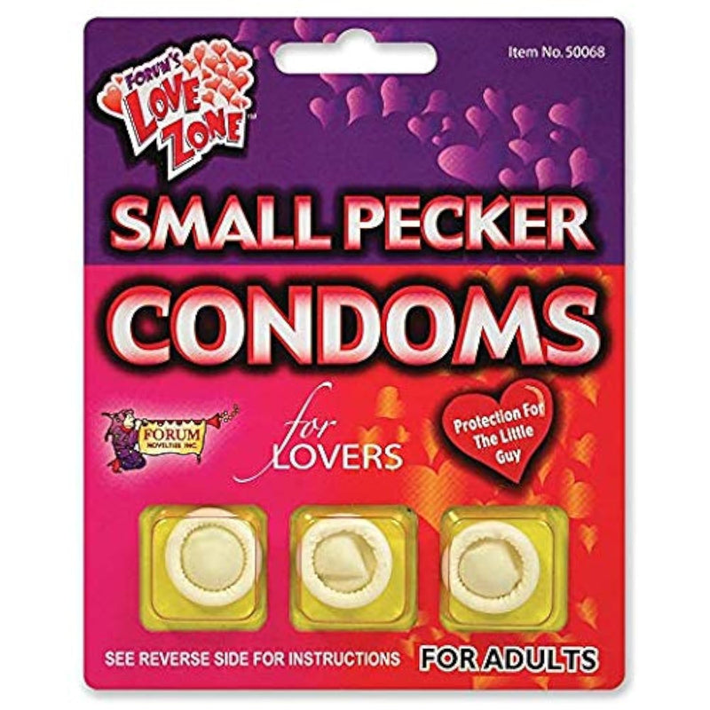Small Pecker Condoms - Adult Novelty Item, Gag Gift