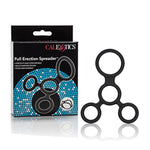 4-Ring Silicone Spreader Erection Enhancer with Individual Rings for Enhanced Sensations