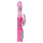 Eve'S First Thruster Rabbit Dildo With Thrusting Shaft, 5.5", Pink