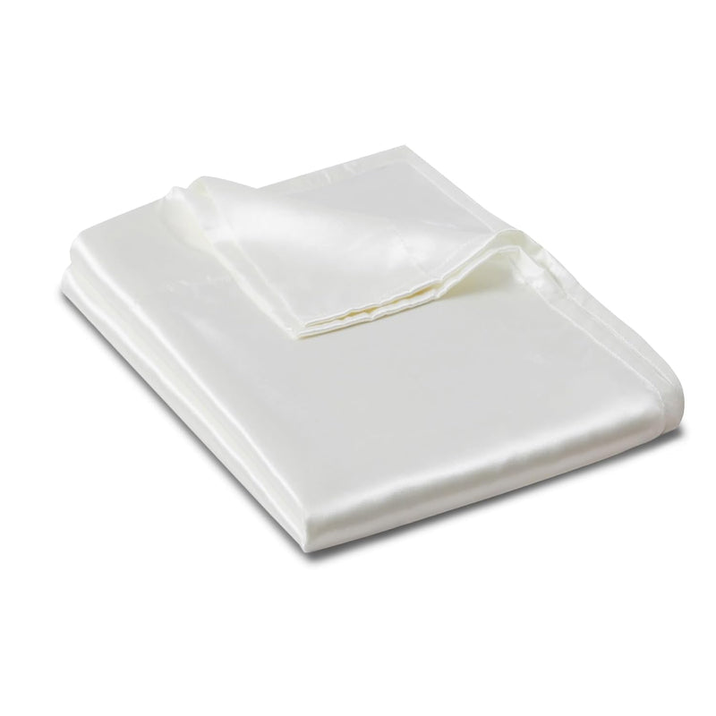 Satin Flat Sheet Only, Single Flat Sheet Queen, Luxury & Ultra Soft Silky Bedd