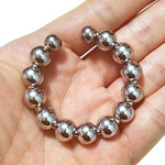 Metal Penis Ring Stainless Steel Cock Head Glans Orgasm Increase Delay Ejaculation Male Semen Lock Glans Stimulator Sex Toys For Men Delay(1.57")