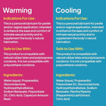 Hello Warming & Cooling Personal Lubricant - Water-Based Sensations Lube For A Tingling And Steamy Experience - Condom Compatible Lubricant For Men, Women, And Couples, 1.7 Fl Oz Each