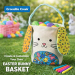 Color Your Own Easter Bunny Basket Craft Kit for Kids Ages 6 and Up