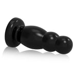 Sex Toys For Women Men 6.49 Inch Big Anal Beads Butt Plug With Strong Suction Cup Hands-Free Play G-Spot Dildo Vaginal Prostate Massage Stimulation Anus Opening Trainer Butt Stretcher - Black