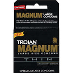 Trojan Magnum Thin Lubricated Condoms, 3 Pack