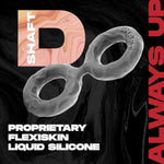 Model D Double Cock Ring, Perfectly Merged Soft Yet Sturdy Adult Toy, Realistic Proprietary Liquid Silicone Realistic Dual Penis Ring Lasting Stronger Men Sex Toy