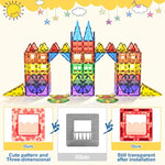 60 Pcs Magnetic Building Tiles Kids Toys Stem Magnetic Blocks Sensory Toys Kids Games Magnet Building Toy For Boys And Girls Aged 3+, Kid Brain Development Preschool Kindergarten Toddler Toy