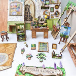 DIY Miniature 3D Wooden Book Nook Kit - Handcrafted Wooden Puzzle for Adults and Teens