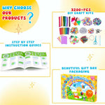 Ultimate Kids Arts and Crafts Supplies Kit, 3200+ Pieces, All-in-One Craft Kit