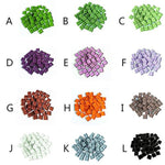 White Micro Glass Mosaic Tile Craft Material for DIY Hobbies and Children's Handmade Projects, 300g