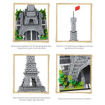 Paris Eiffel Tower World Famous Architectural Model Micro Building Blocks Set 3350 Pieces 3D Puzzle Toys Gifts For Kid And Adult