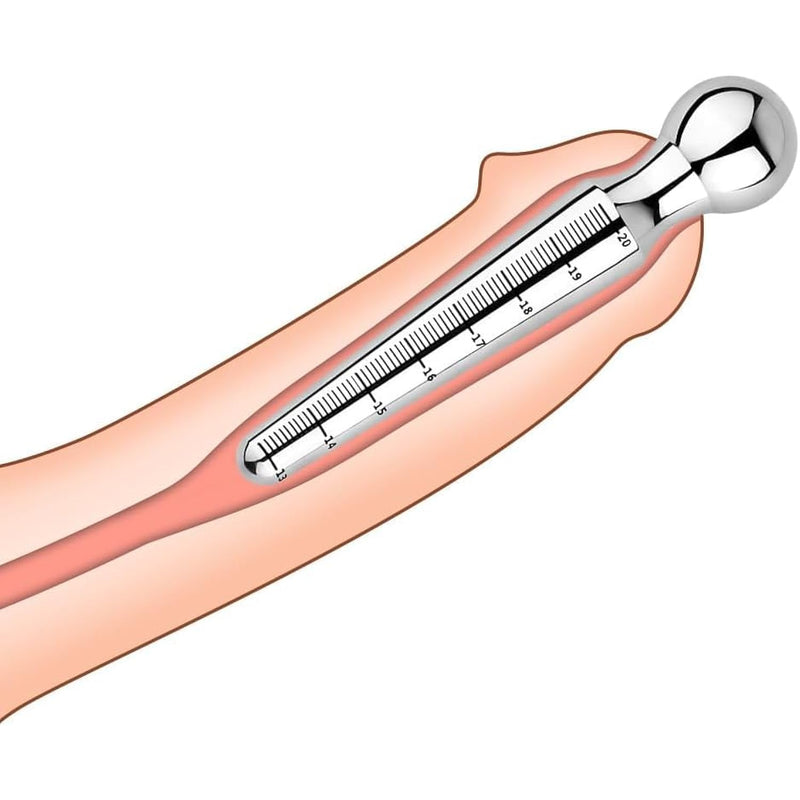 Solid Stainless Metal Dildo Penis Double-Ended Prostate Massage Stimulate Stick?Anal Butt Plug for G-spot Stimulation Sex Toy (XL)