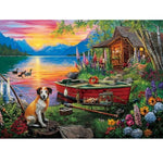 500 Piece Cabin Puzzle for Adults and Teens, Challenging Game for Evening Relaxation, 20.5x15in