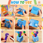 48 Set Prayer Box Craft Kits for Sunday School Kids with Wooden Sticks