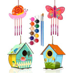 4 Pack DIY Bird House Wind Chime Kits for Kids Ages 8-12