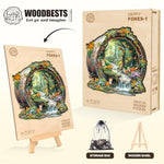 Wooden Puzzles For Adults, Fox Wooden Jigsaw Puzzle For Adults, 100 Piece Unique Animal Shape Wood Puzzles Adult, Birthday Party Gifts For Friends & Family Leisure Time Game Home Decor (S-8.5*8.1In)